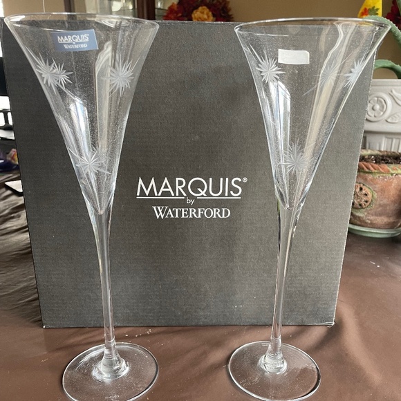 Marquis by Waterford New Celebration Flute Set of 6 - Picture 1 of 9